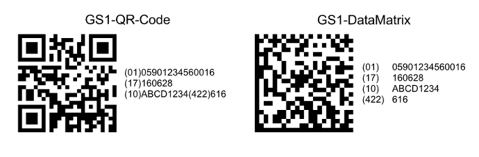 Heyer's Etiketten-Studio Pro - 2D-Codefeld: GS1-QR-Code, GS1-Data Matrix