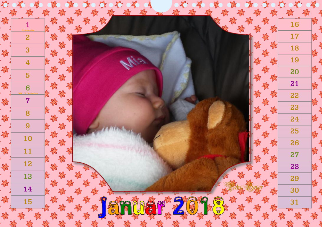 Babykalender Wandkalender Fotokalender Baby