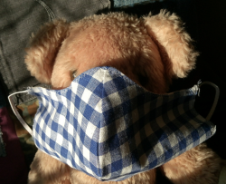 Community-Maske weiß-blau