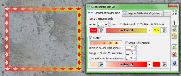 Heyer's Visitenkarten - Linienfeld